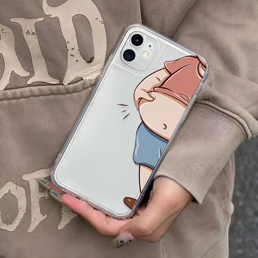 Ốp Điện Thoại Trong Suốt In Hình Bé Trai Bé Gái Cho iphone 14 pro Max 11 13 12 7Plus X XS Max