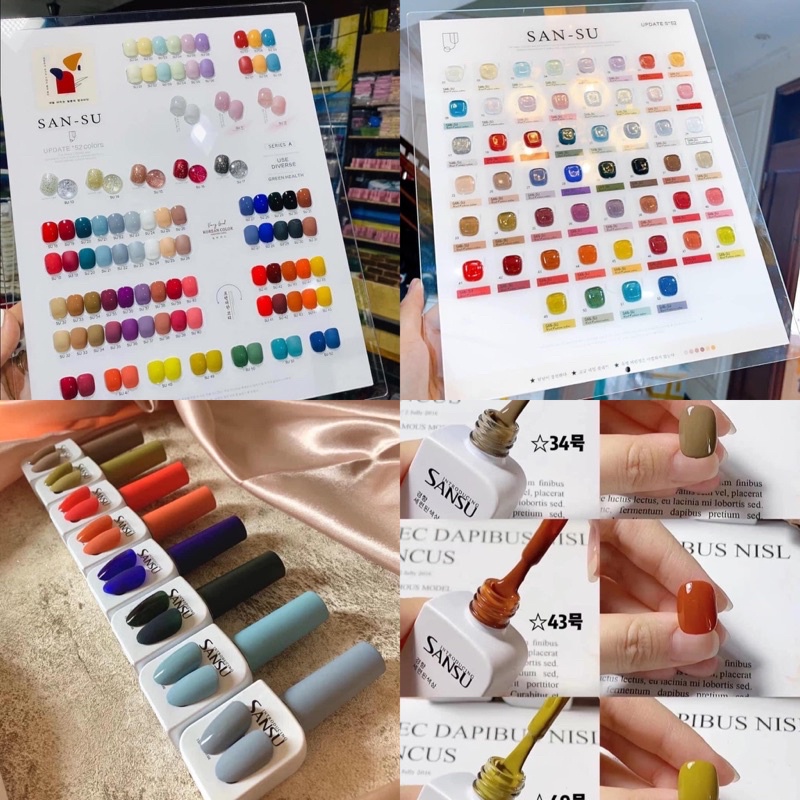 Set sơn gel Very Good Nail 60 màu kèm bảng màu