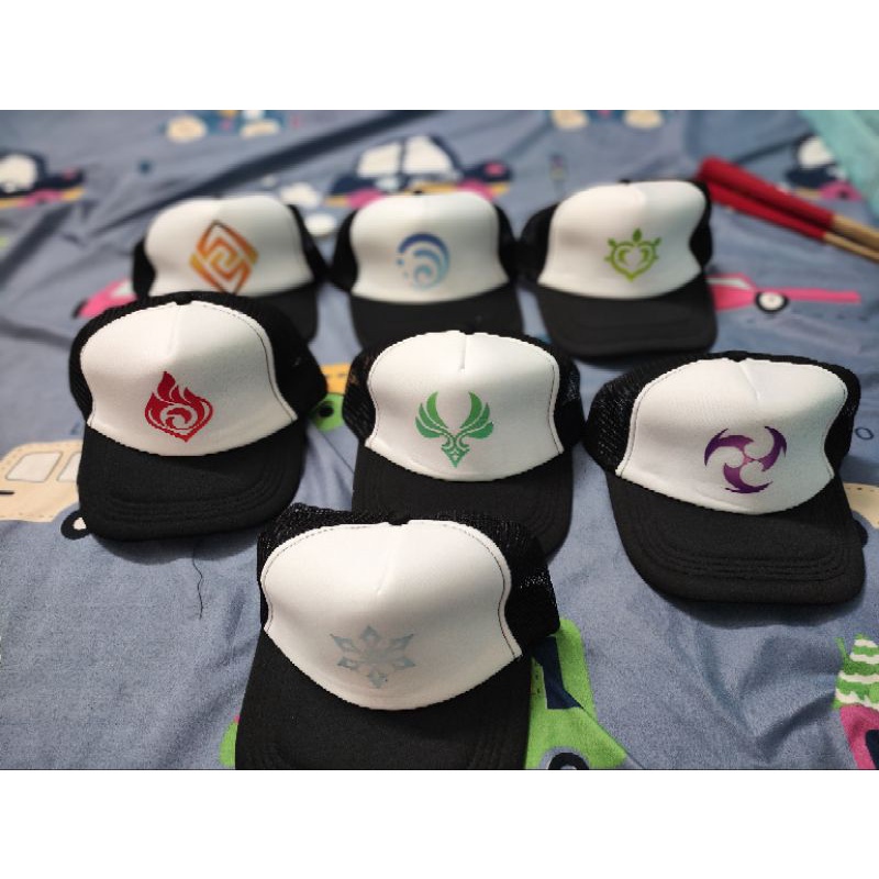 Mũ in hình vision game Genshin impact