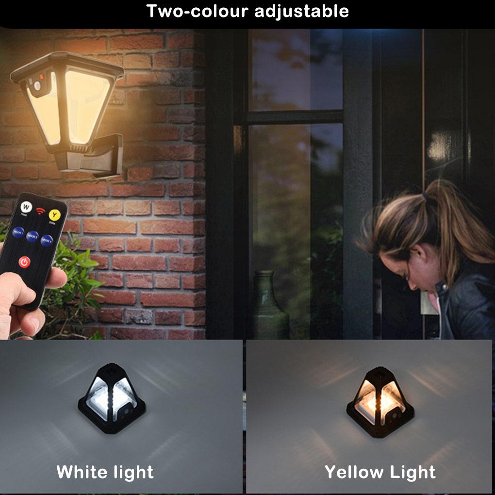 đèn led trang trí năng lượng mặt trời Đèn LED Gắn Tường Sử Dụng Năng Lượng Mặt Trời