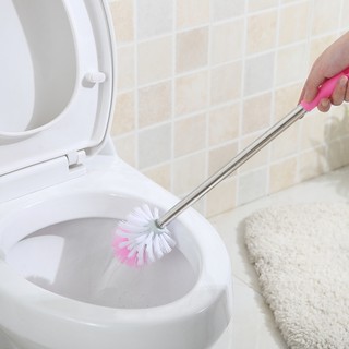 Cây chà bồn cầu đầu tròn cán inox