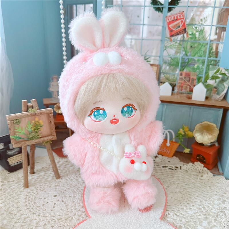 Set Áo Khoác Và Túi 20cm Dễ Thương Cho Búp Bê Baekhyun ChanYeol TNT Tfboys Jennie Lisa Rose Quà Tặng