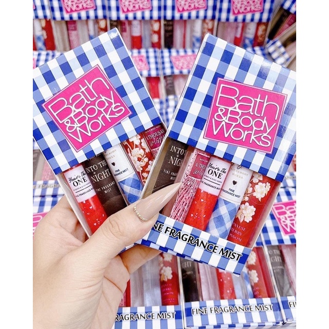 [Hàng Real] Set 5 mùi Hot Best Seller Body Mist Bath &amp; Body Works 5x10ml