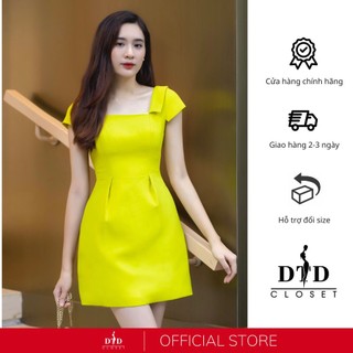 Đầm công sở, đầm dự tiệc màu sắc nổi bật trẻ trung chất liệu cao cấp DTDCloset