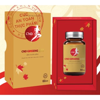 Viên nhân sâm Canada CND GINSENG GOLD Gốc rễ của sức khoẻ 500MG