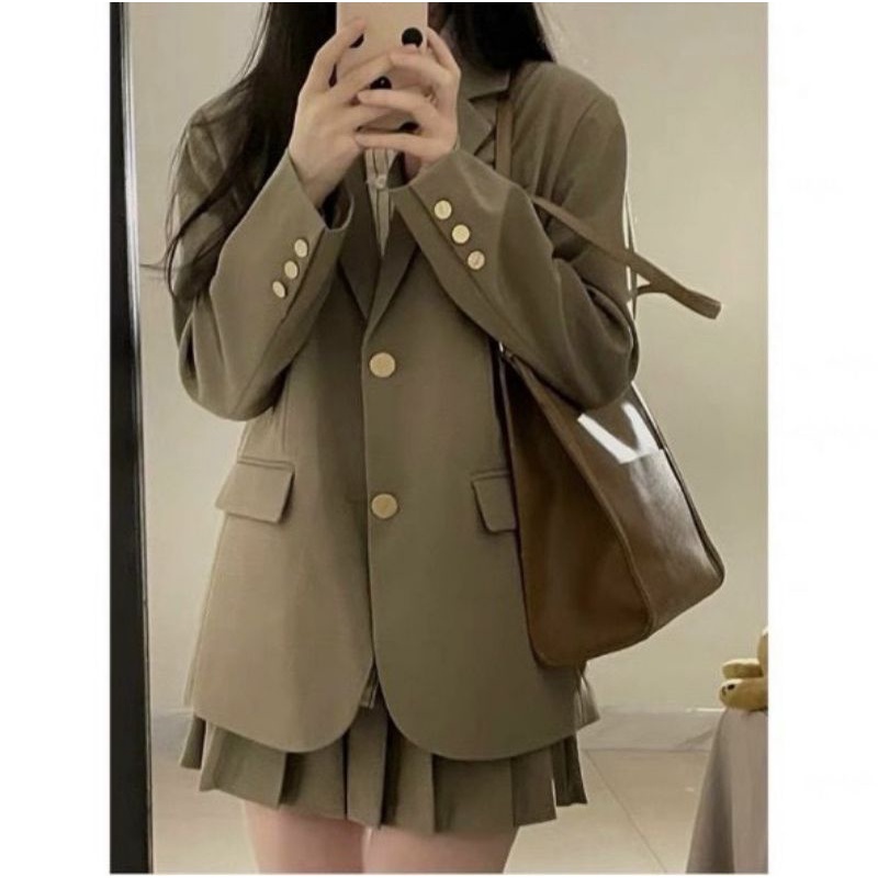 Áo khoác blazer unisex Jocasta áo khoác cổ vest from rộng nam nữ phong cách Ulzzang hottrend 2023!!!!!!!!!!