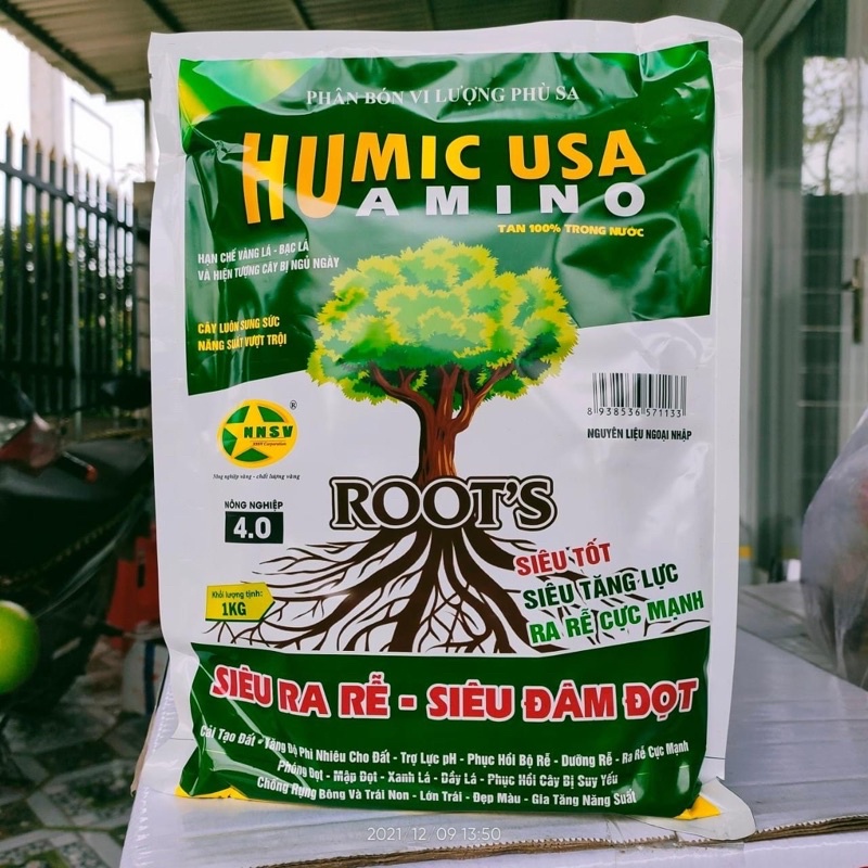 Humic USA amino túi 1kg Siêu ra rễ Siêu đâm chồi