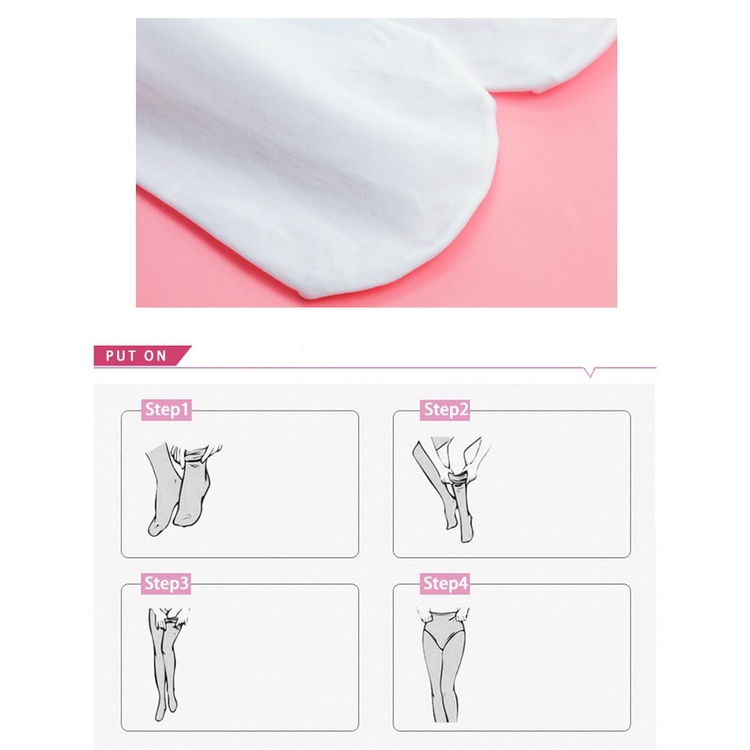 Set 1 Đôi Tất Múa Ballet Màu Trắng Đen 80D Dành Cho Bé Gái