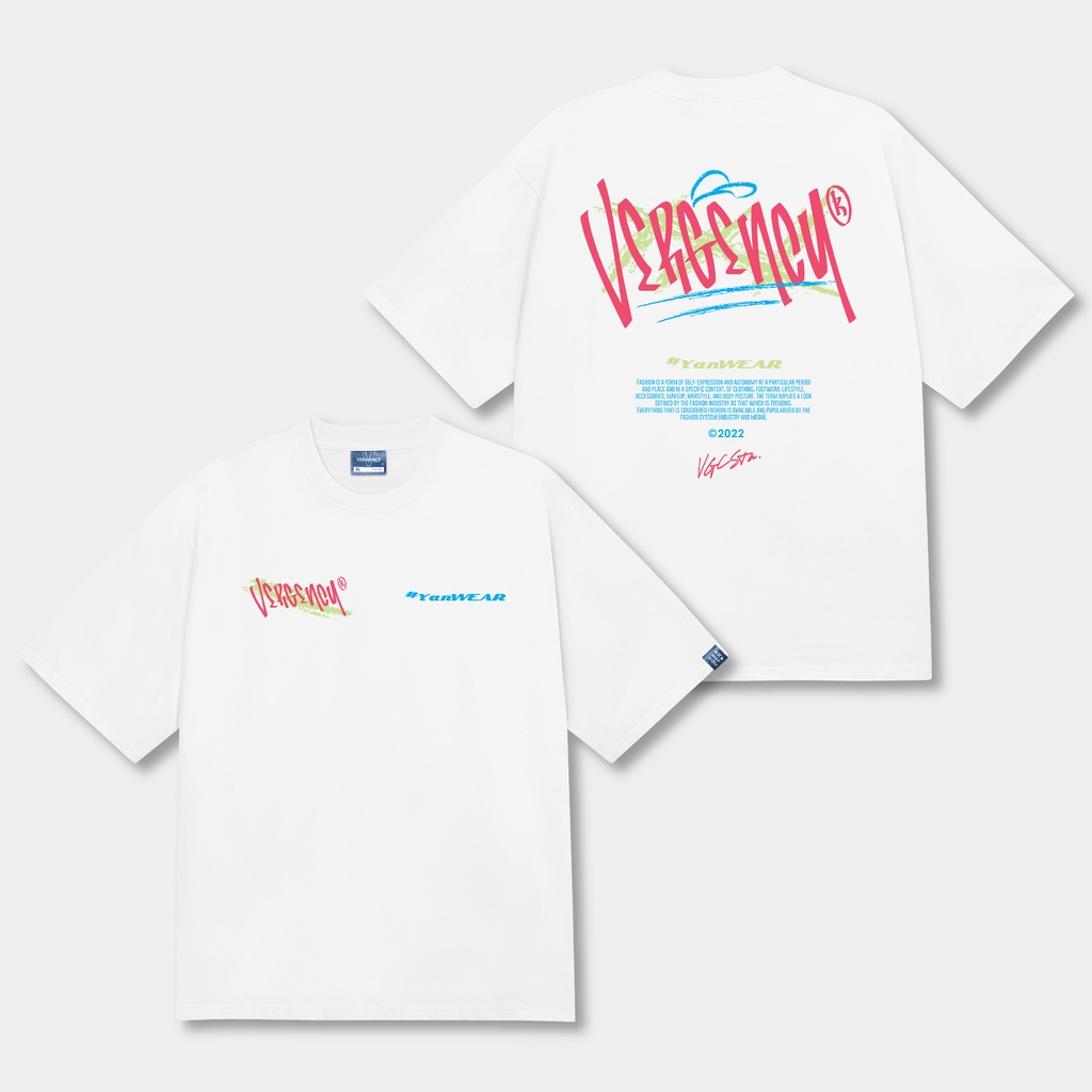 Áo thun nam nữ local brand unisex form rộng tay lỡ Vergency Rapper/RAP hàng chính hãng 6 màu sắc
