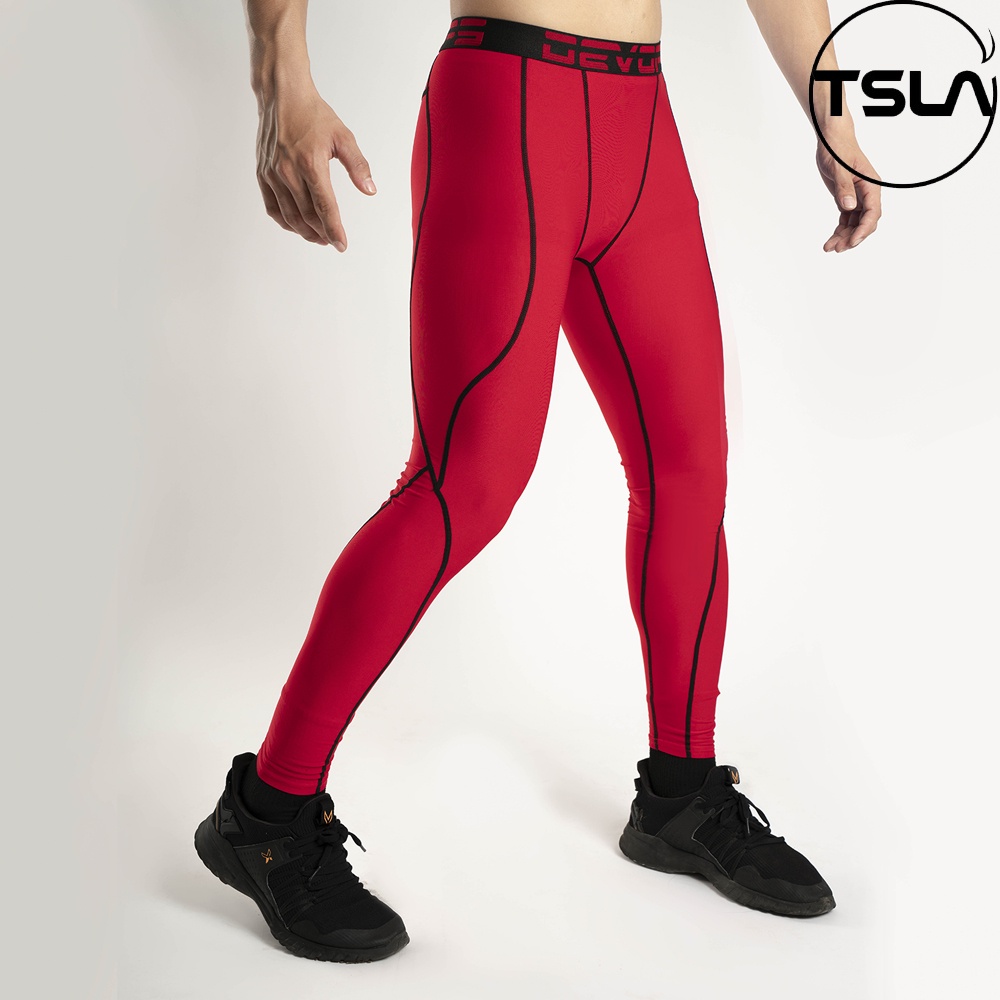 Quần legging nam LÓT LÔNG DEVOPS giữ nhiệt co giãn tập thể thao gym đá bóng rổ chạy bộ mùa đông TSLA DET1023