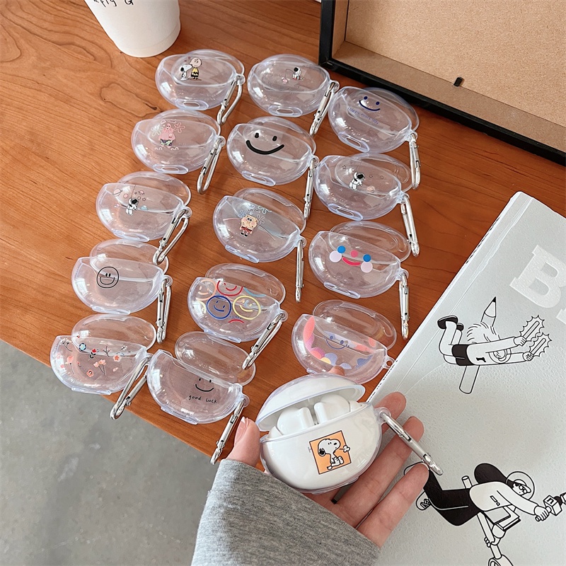 Vỏ Bảo Vệ Hộp Sạc Tai Nghe Huawei Freebuds 5i Hình SpongeBob & Pie Star