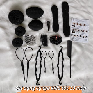 Set dụng cụ tạo kiểu tóc 19 món