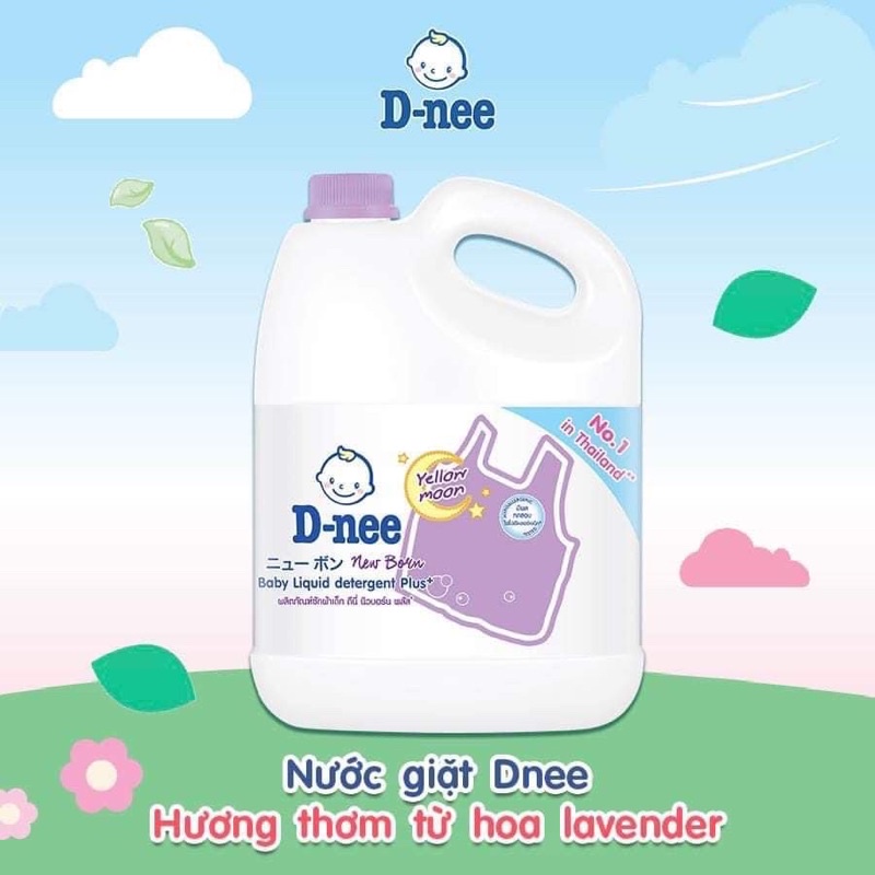 Chính hãng nước giặt quần áo em bé dnee 3000ml - ảnh sản phẩm 2