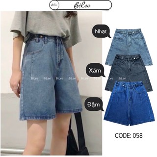 Quần jean ngố ống rộng mã 058 hai đai, hình thật ảnh cuối
