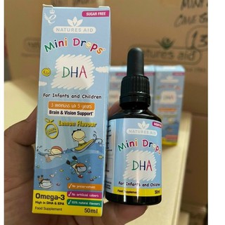 DHA Mini Drops dạng nhỏ giọt cho bé từ 3 tháng 50ml Anh