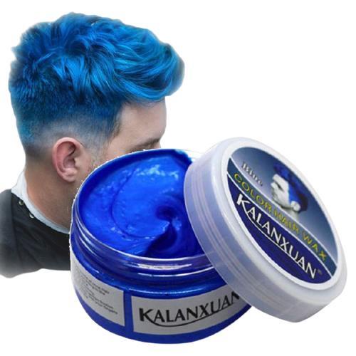 Sáp Vuốt Tóc Tạo Kiểu Màu Xanh Dương Kalanxuan 100g Cho Nam & Nữ Color Hair Wax