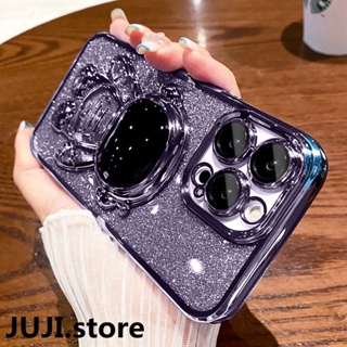 Sang Trọng 3D Phi Hành Gia Lấp Lánh Đứng Dành Cho iPhone 16 Pro Max 15 14 13 11 12 Pro Max Mini X XS Max XR 7 8 Plus SE 2020 Vỏ Silicon