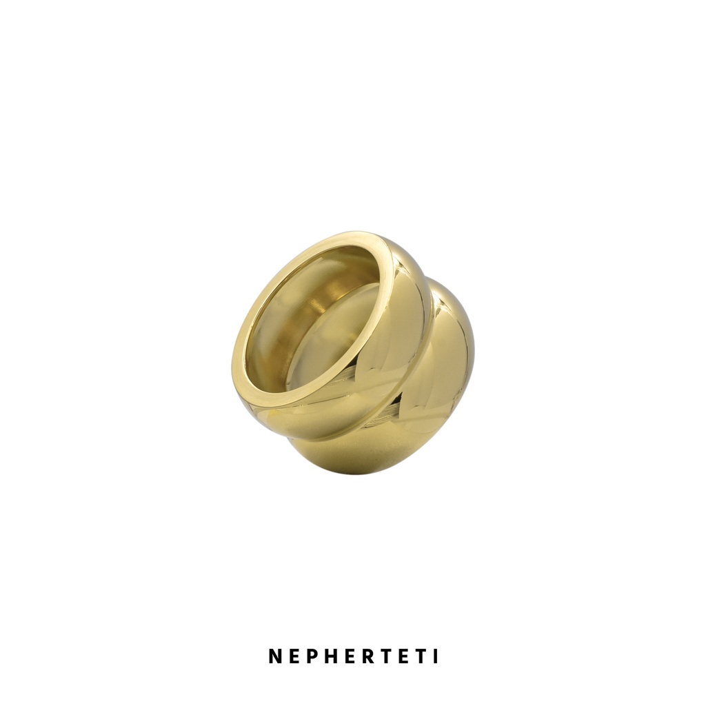 Nhẫn bản lớn thép không gỉ - Nepherteti