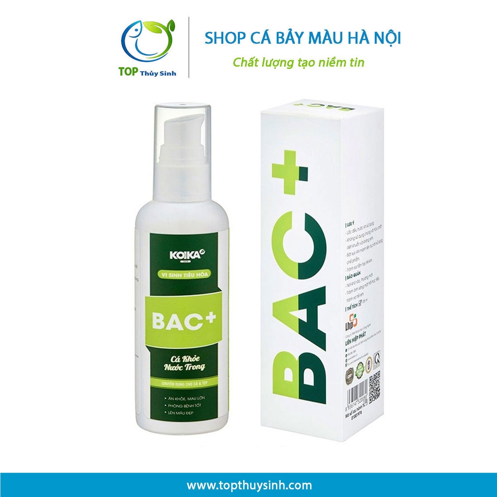 Combo vi sinh bể cá PSB, CLEAR, BAC+, PH+, PH- | KOIKA