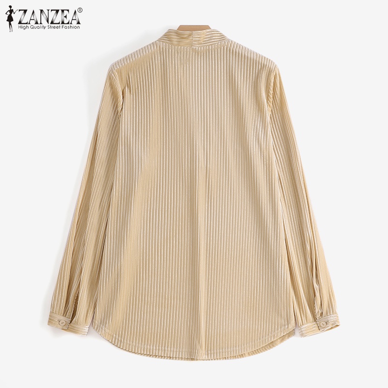 Áo nữ Zanzea tay dài cổ chữ v thời trang quyến rũ