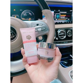 Combo kem chống nắng Rose de Seoul + kem nước Mulwang Kr. Lab