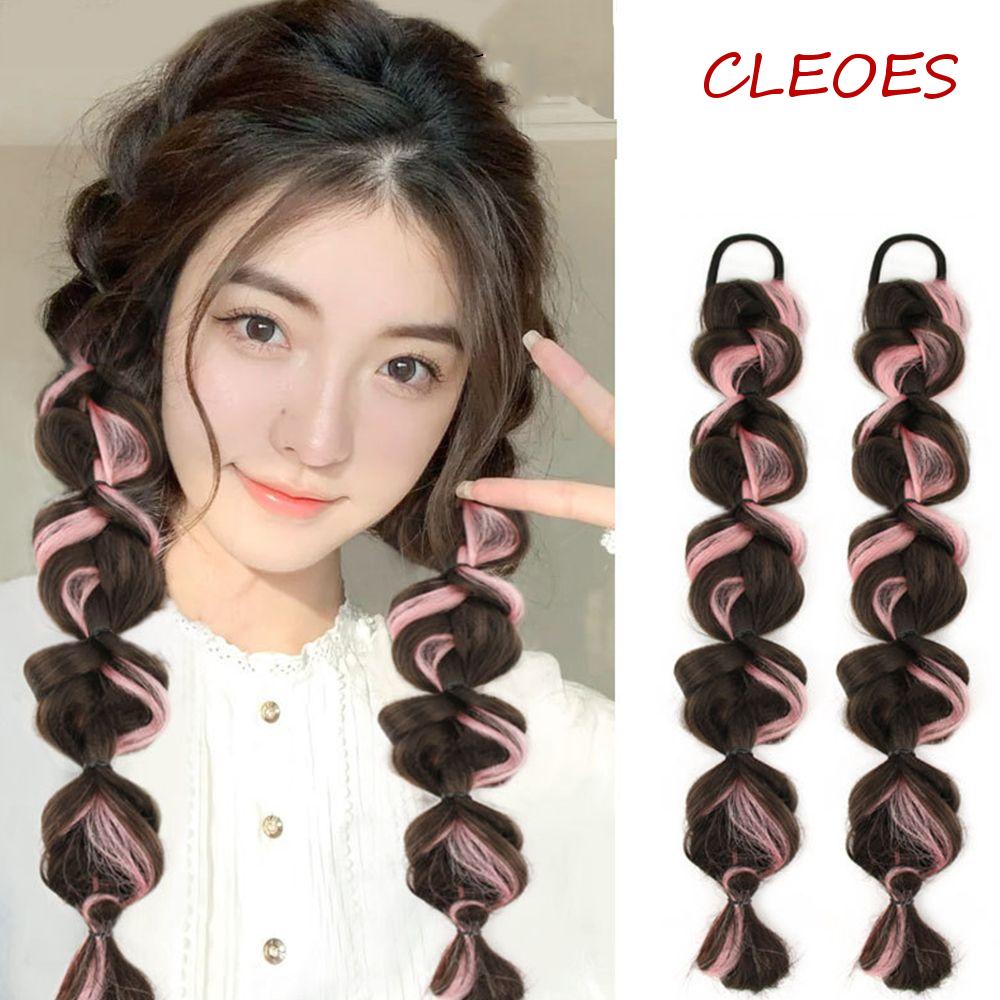 Dây Buộc Tóc Đuôi Ngựa Sợi Tổng Hợp Co Giãn Dễ Thương DIY