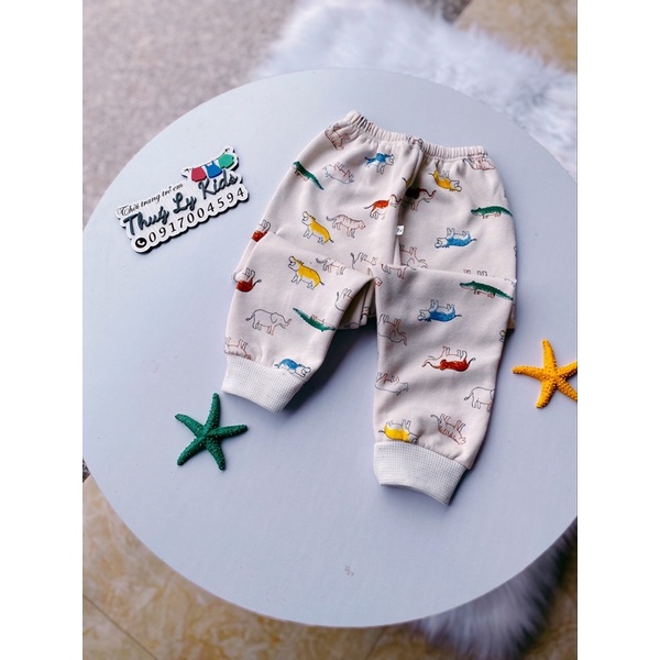 Quần jogger dài chất nỉ siêu mềm cho bé , quần nỉ ấm áp cho bé 8-18kg