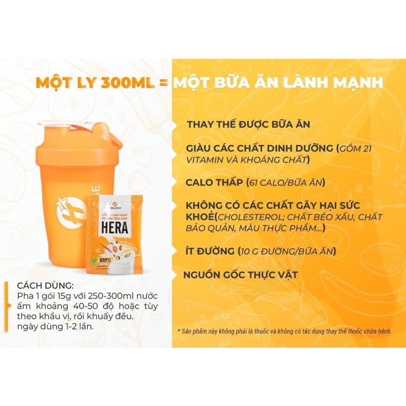 Bữa ăn dĩnh dưỡng lành mạnh- Bữa ăn dinh dưỡng Hera chính hãng  - Ăn sạch sống xanh cùng Hera CHÍNH HÃNG an toàn