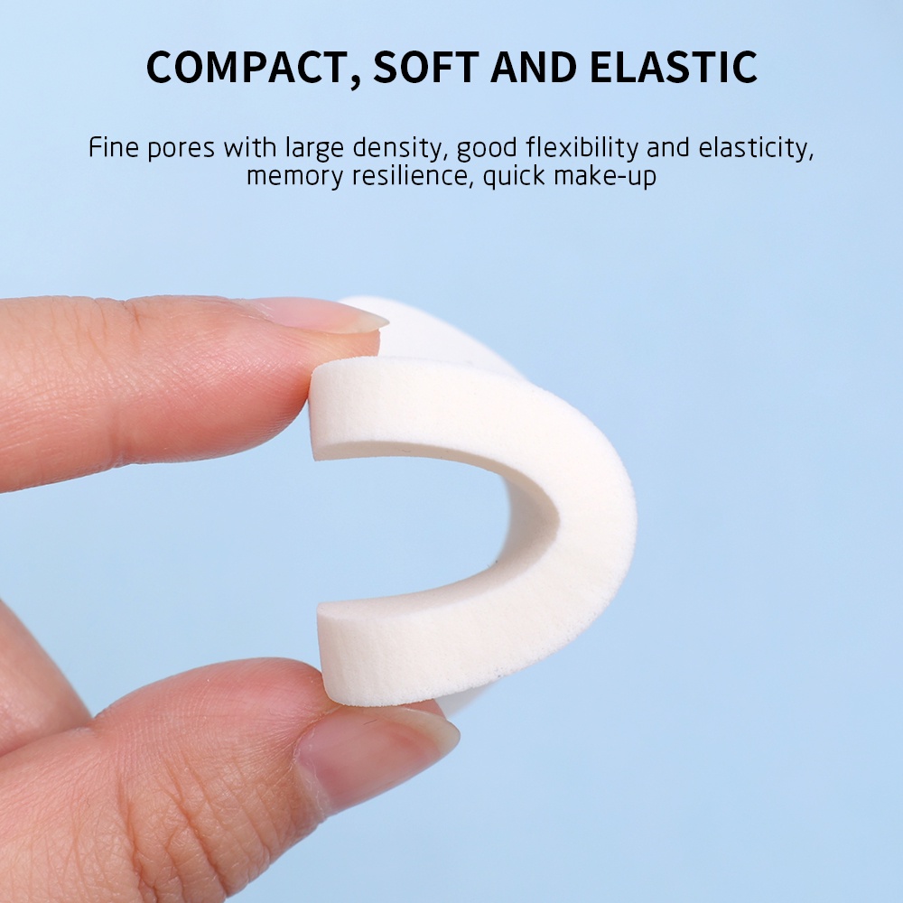 1 Mút Trang Điểm Ướt Và Khô Mềm Mại Hình Tròn / Vuông Dành Cho Nữ
