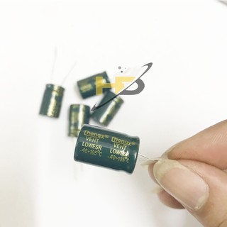 Combo 5 tụ hóa phân cực 220uf 100v, tụ điện tần số cao