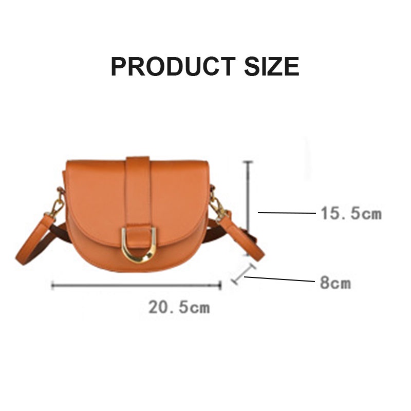 MISCHA Túi Đeo Chéo Vai Bằng Da PU Màu Trơn Thời Trang Phong Cách Phương Tây