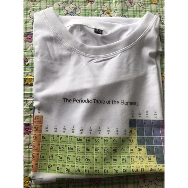 Áo phông nam nữ hình bảng hoá học đẹp dễ thương form rộng vải dày mịn K261020228