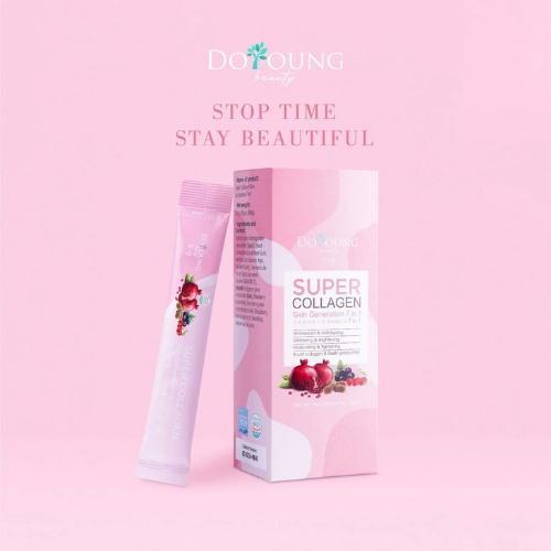 Thạch Lựu Super Collagen Doyoung 1 Hộp 15 Thanh, Thạch Bổ Sung Collagen Chống Lão Hóa
