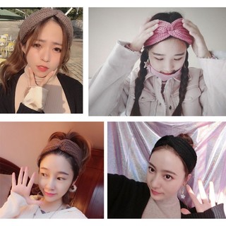 Băng Đô Đan Len Co Dãn Thời Trang Cho Nữ