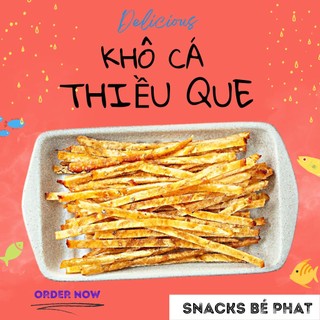 Khô cá thiều que hộp 300g, đồ ăn vặt vừa ngon vừa rẻ- snack bé phạt