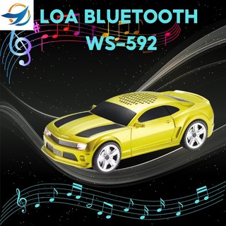 Loa bluetooth không dây loa nghe nhạc ws-592 hình dáng xe ô tô chevrolet bumblebee kết nối tf usb fm aux tai nghe