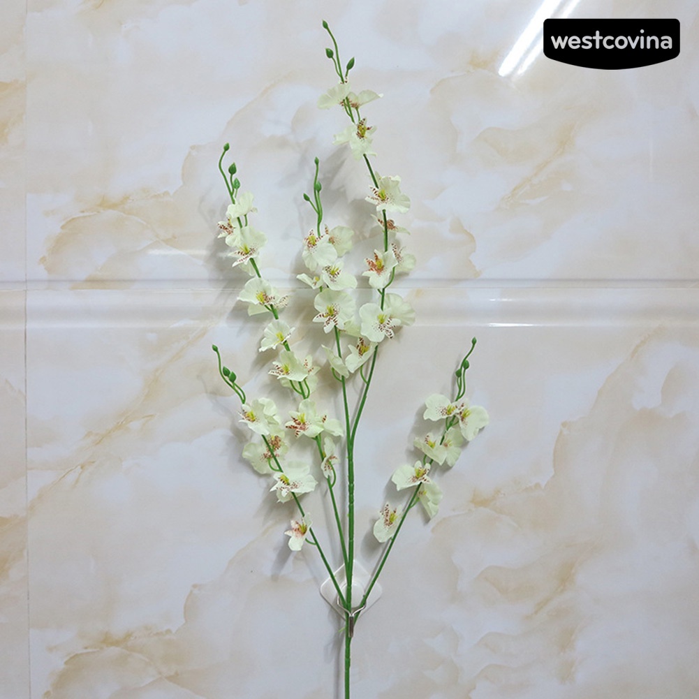 [WEST]⚘1 Bông Hoa Lan Nhân Tạo Dùng Cho Trang Trí Tiệc Cưới