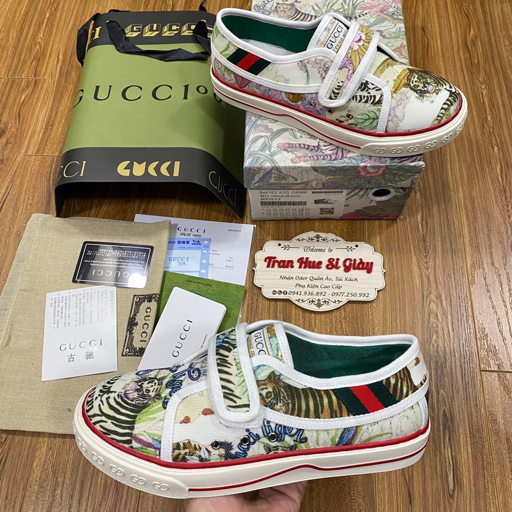 Giày nam nữ sieu cap gu ki Hổ quai ngang dán full như hình chụp