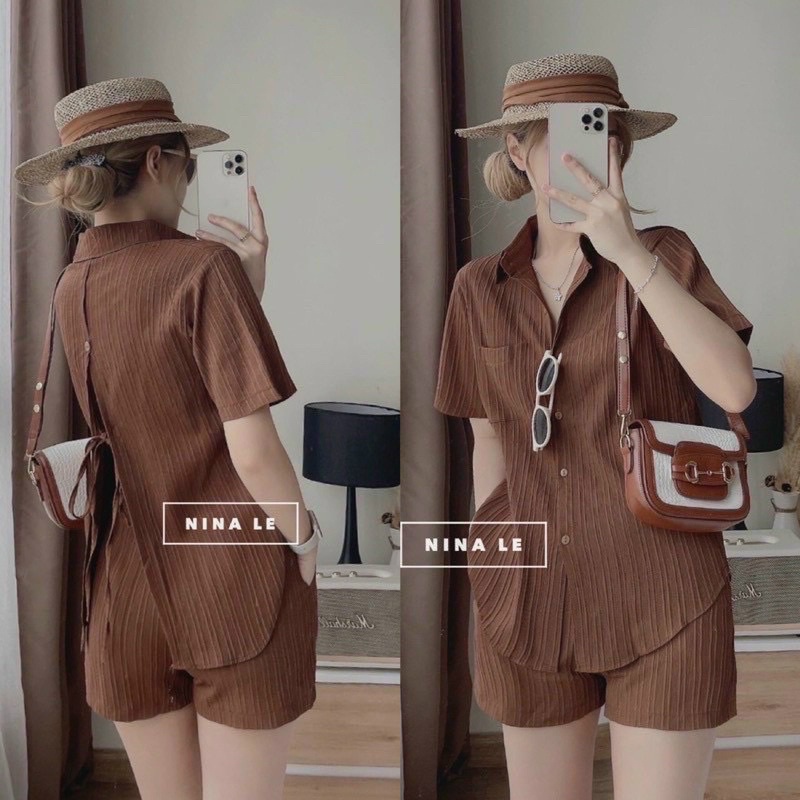 SÉT SƠMI HỞ LƯNG BIGSIZE