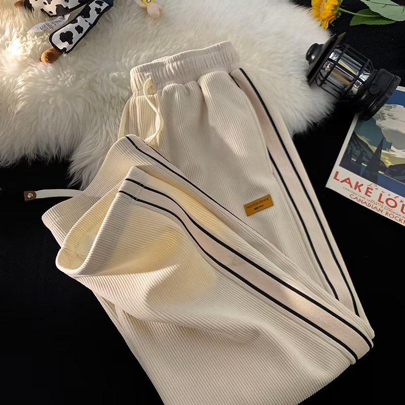 Quần Dài Lưng Thun Phong Cách hip hop Đường Phố Hàn Quốc Cá Tính Cho Nam