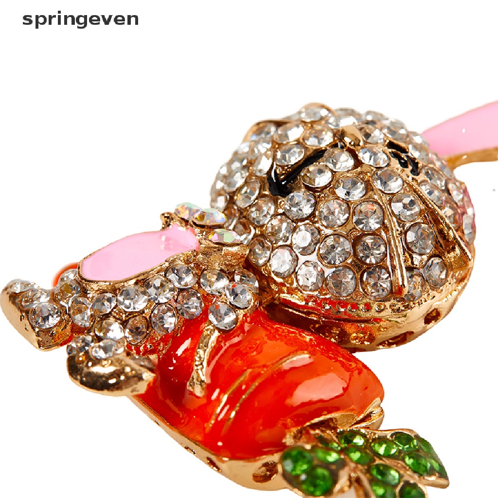 Móc Khóa Hình Thỏ Và Củ Cải Dát Kim Cương Sáng Tạo Thời Trang Cho Cặp Đôi