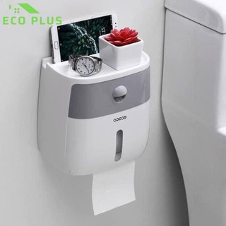 Hộp đựng giấy vệ sinh ecoco e1804 - kệ đựng đồ nhà tắm 2 tầng chống nước cao cấp