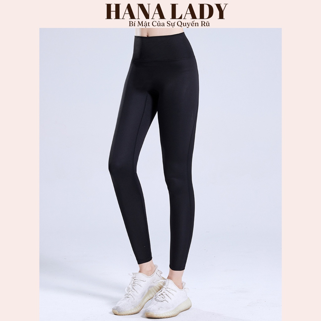 Quần tập gym nữ, đồ tập yoga aerobic dài lưng chéo chất liệu poly cao cấpQG03