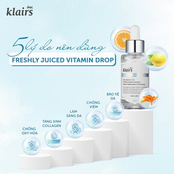 Tinh Chất Sáng Da Dear Klairs Freshly Juiced Vitamin Drop Giúp Dưỡng Sáng Và Trẻ Hóa Làn Da 35ml