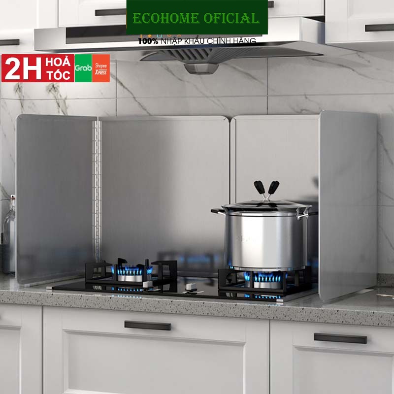 Tấm chắn dầu & chắn gió, cách nhiệt bằng inox 304 cho nhà bếp Lazydo