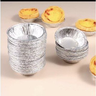 [Q11] Set 10 - 50 Chén Giấy Bạc( nướng tart trứng, bánh, hàu ,ốc)