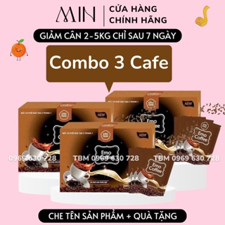 Quà Tặng + Miễn Ship Combo 3 Hộp Giảm Cân Cafe Chính Hãng