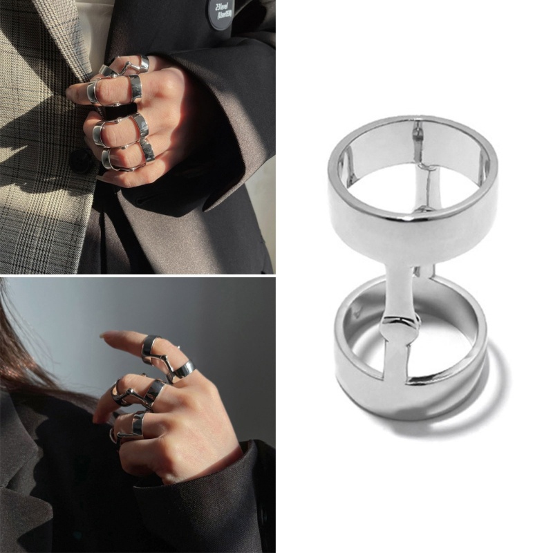 Nhẫn Hình Bản Lề Phong Cách Gothic Punk Cho Halloween