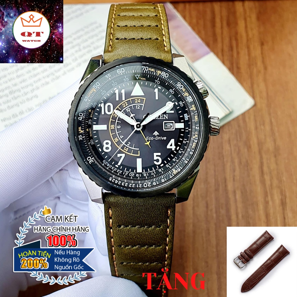 Đồng Hồ Nam CITIZEN PROMASTER NIGHTHAWK Eco-drive BJ7138-04E Chính Hãng Tặng Dây Da Cao Cấp