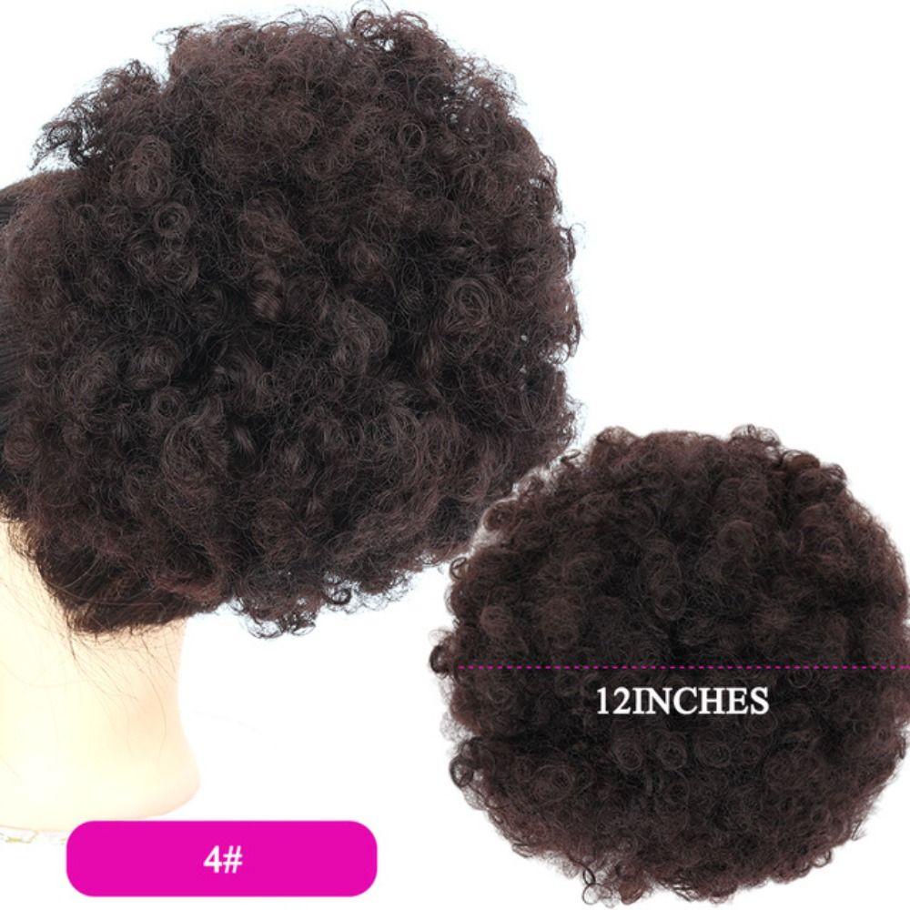 Búi Tóc Giả Bằng Sợi Tổng Hợp Tự Nhiên Kháng Nhiệt Dành Cho Nữ